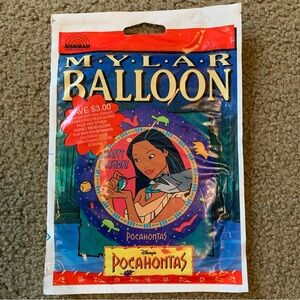 Vintage Anagram Pocahontas Happy Birthday Party Balloon